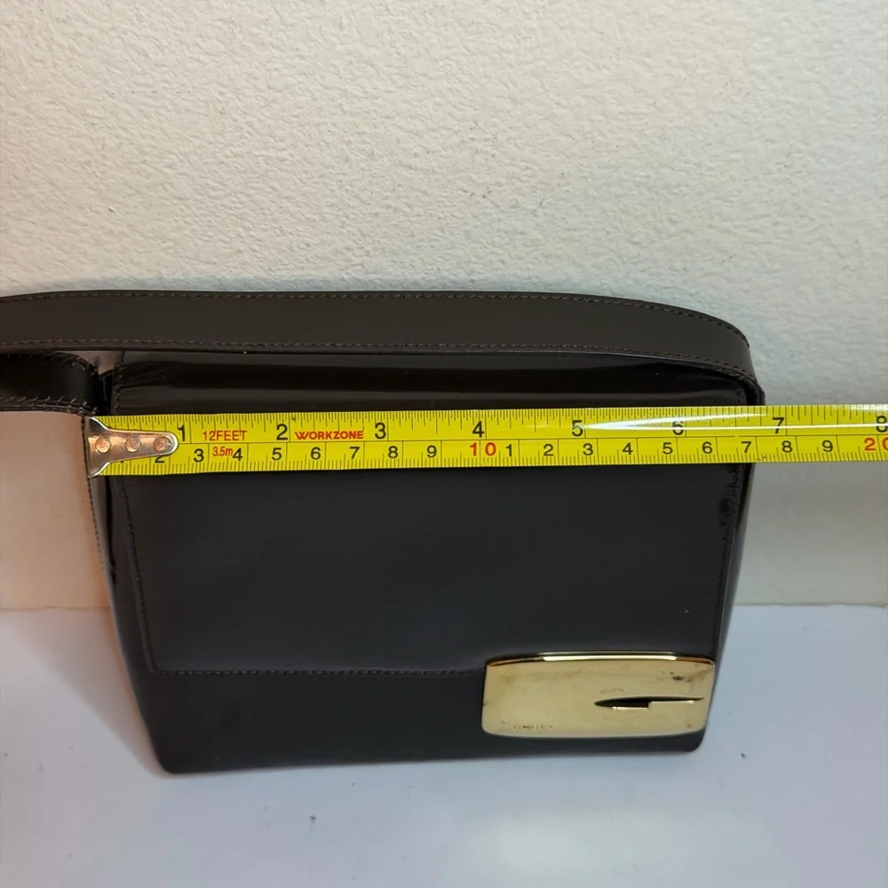 Vintage Gucci Shoulder Bag in Brown Enamel Leather PROJECT - Picture 4 of 16